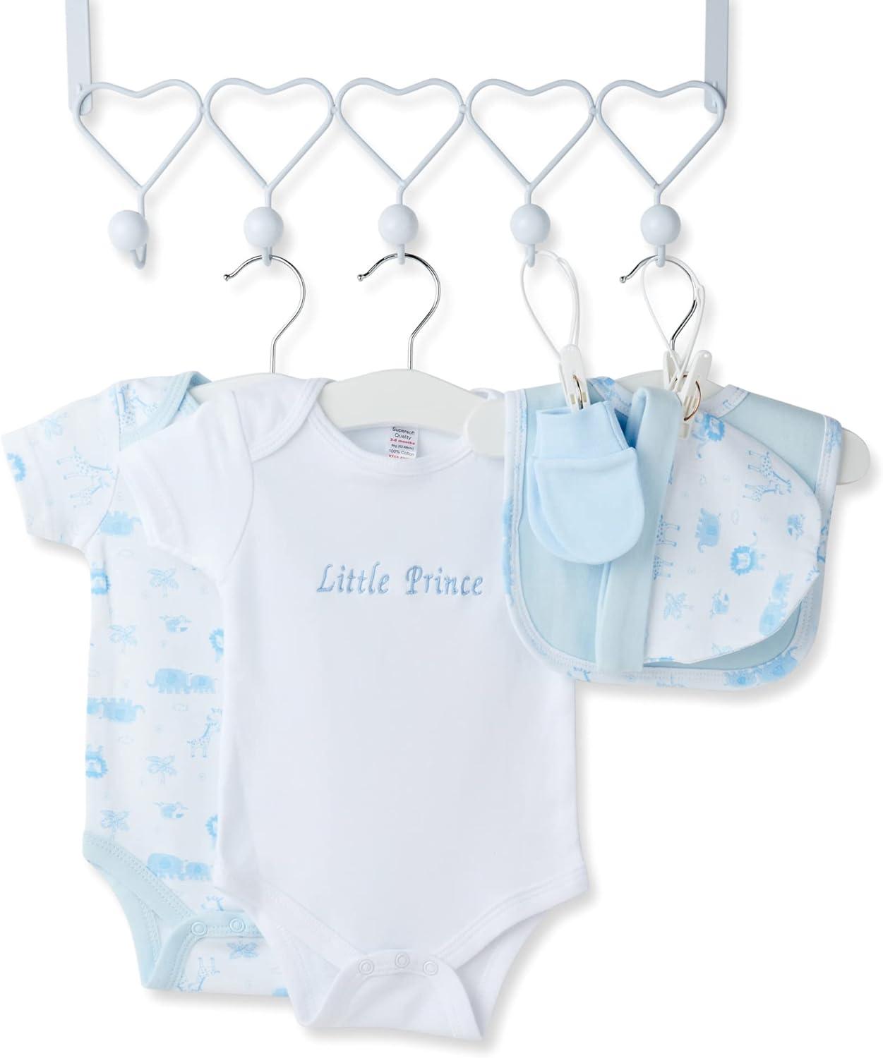Baby Boy Personalised Gifts Set 12 Essential Items for Newborn