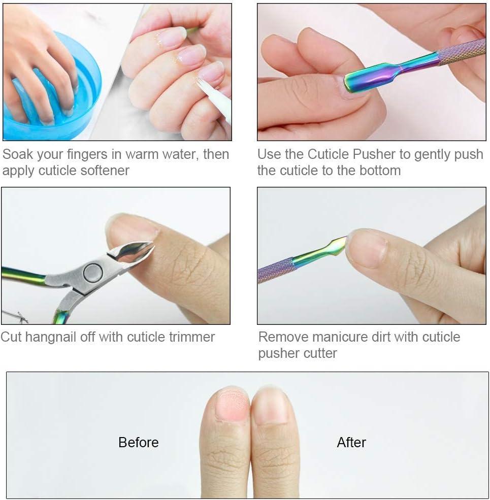 Cuticle Trimmer with Cuticle Pusher, Cuticle Remover Cuticle Nippers