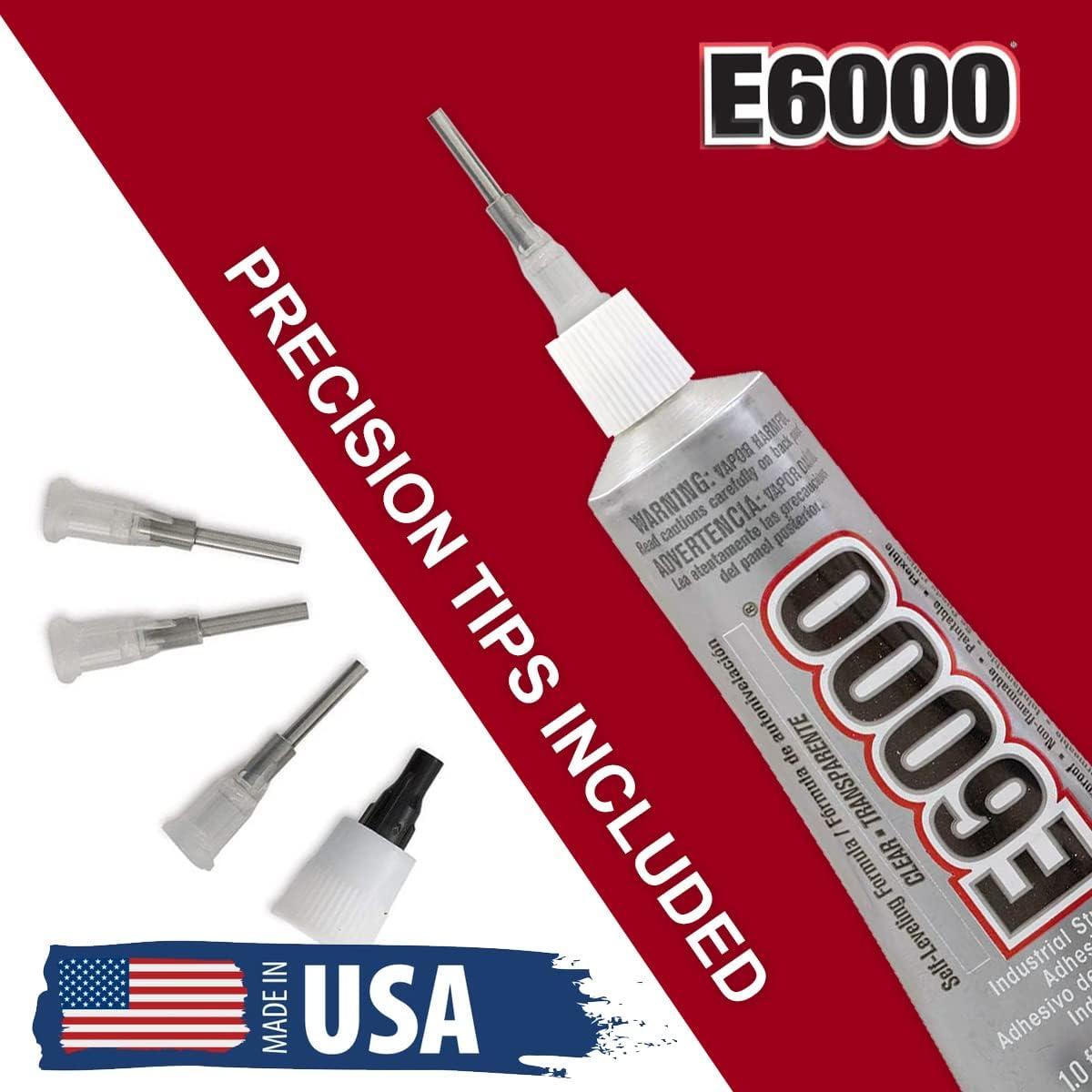 E6000 1-Ounce Tube with Precision Tips Industrial Strength Adhesive for  Crafting and Pixiss Wooden Art Dotting Stylus Pens 5 pcs Set - Rhinestone  Applicator Kit : : Home