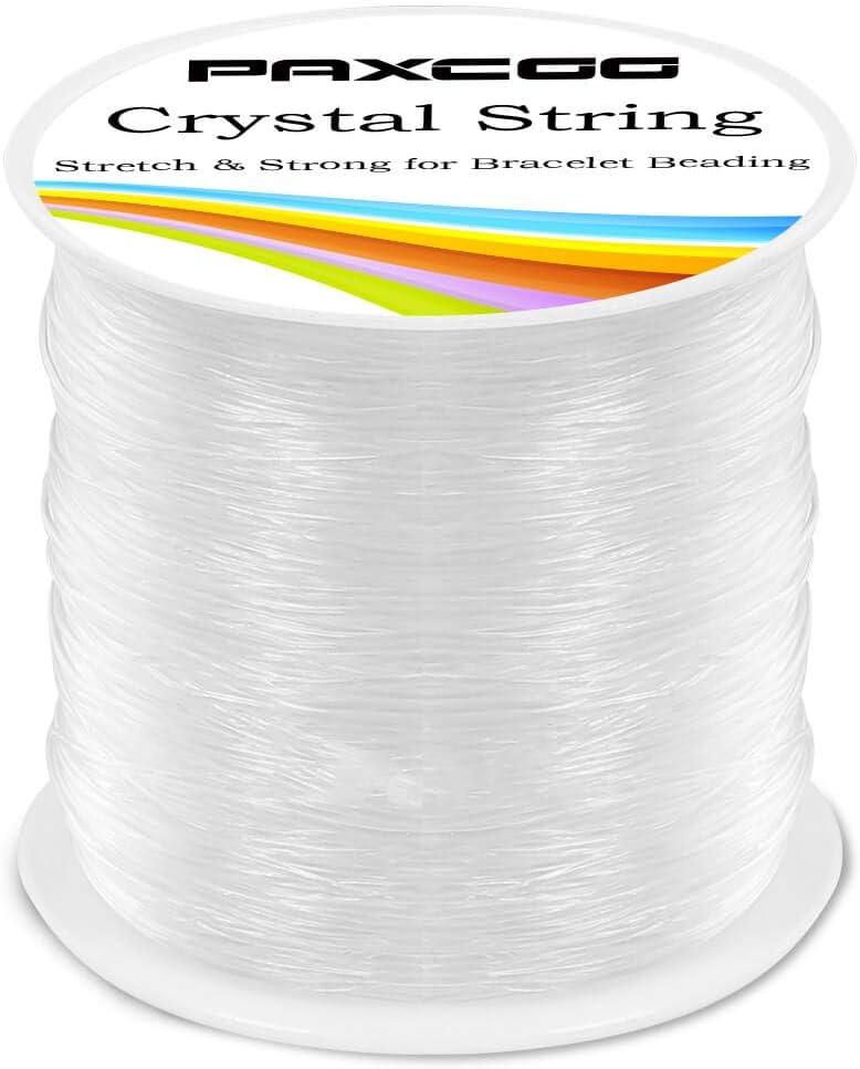 Paxcoo 1mm Elastic Bracelet String Cord Stretch Bead Cord for Jewelry  Making and for sale online
