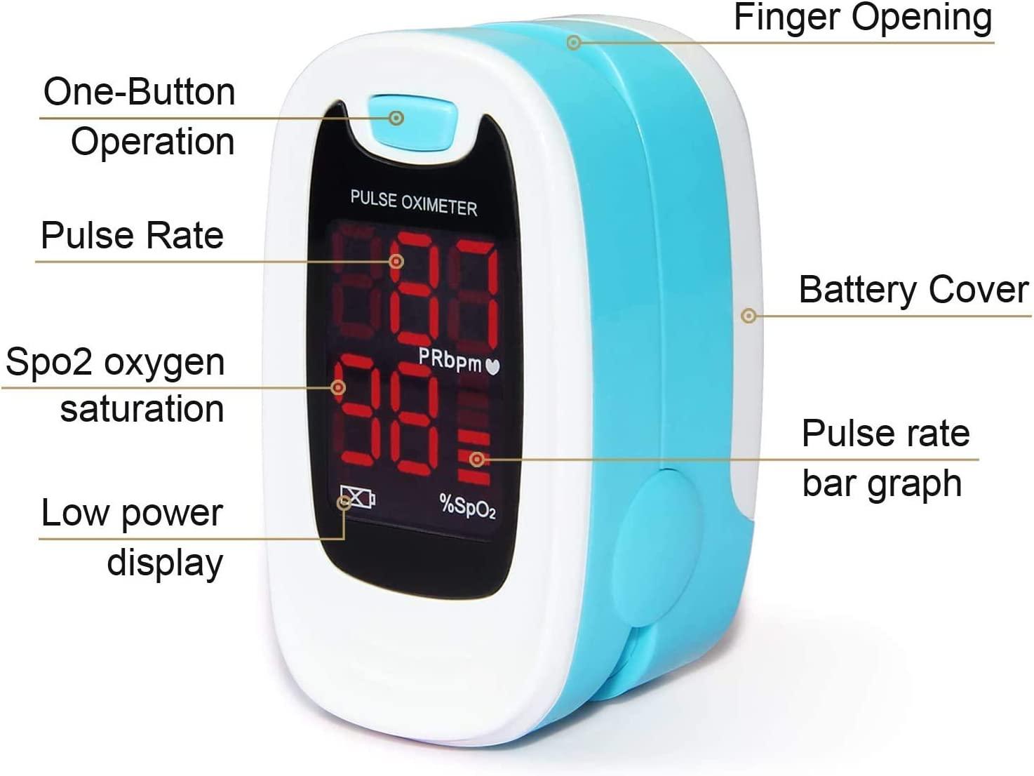 CONTEC LED CMS50M Pulse Oximeter SpO2 with PR Value Waveform Blood Oxygen Monitor