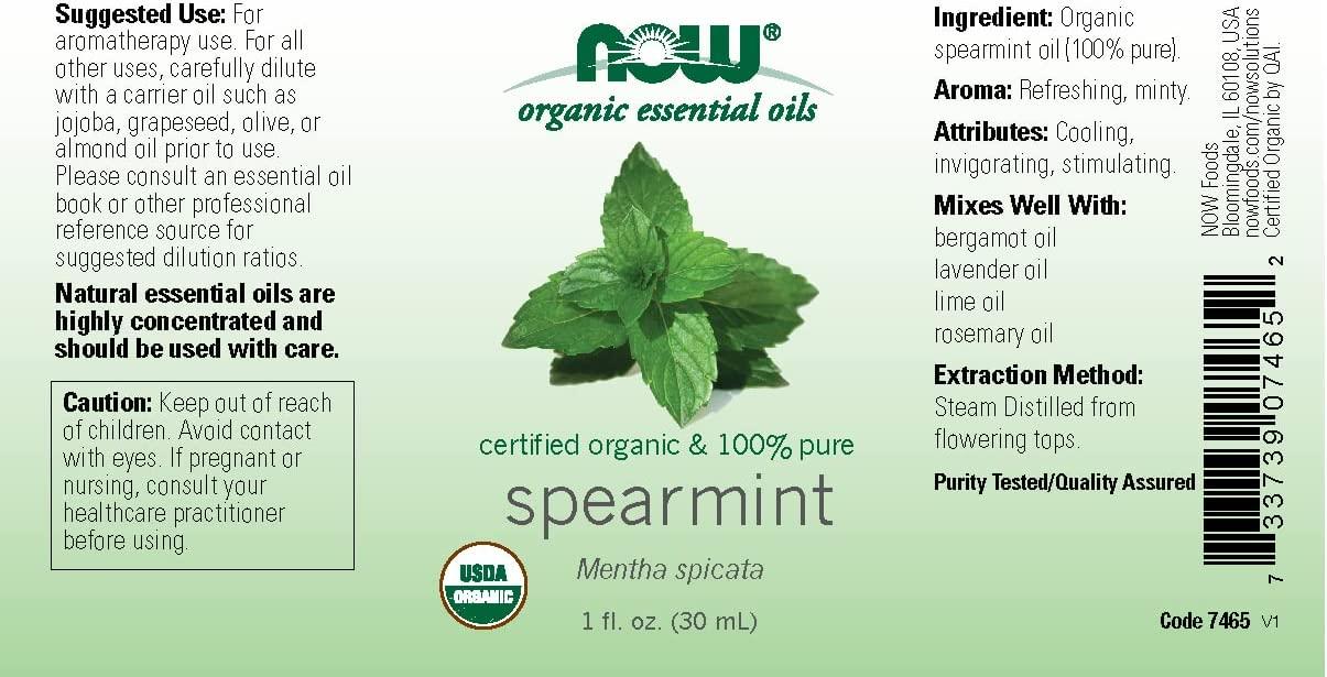 Essential Oils, Spearmint, 1 fl oz (30 ml)