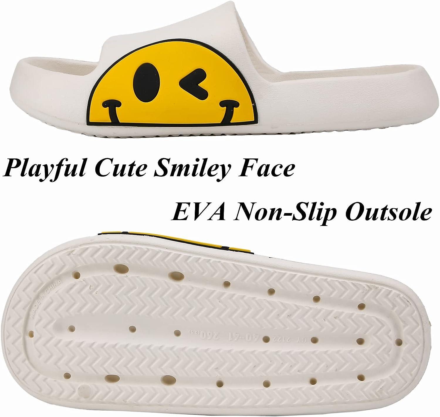 Amazon.com : Fried Eggs Bacon Funny Smiling Face Printed Men's Cotton Slipper  Shoes with Soft Memory Foam for House Indoor Outdoor : Sports & Outdoors