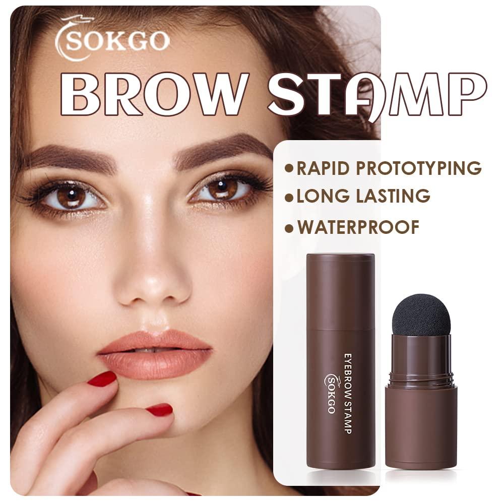 Eyebrow Stamp, Professional Eyebrow Stencil Kit, One Step Eyebrow Stamp