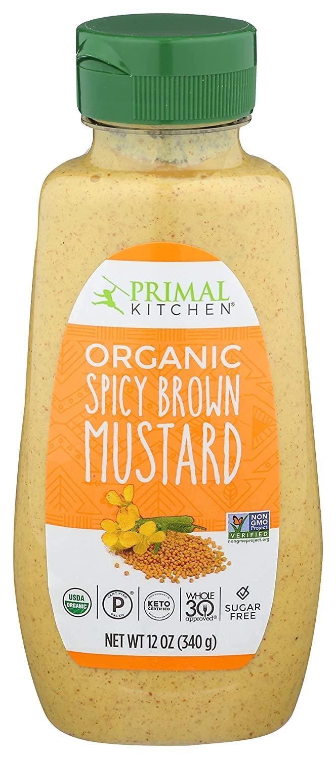 TWO PACK Primal Kitchen MUSTARD Organic Spicy Brown Non GMO