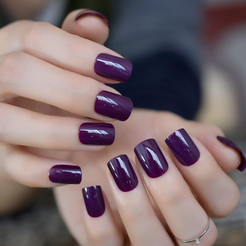 Elegant Purple Nails