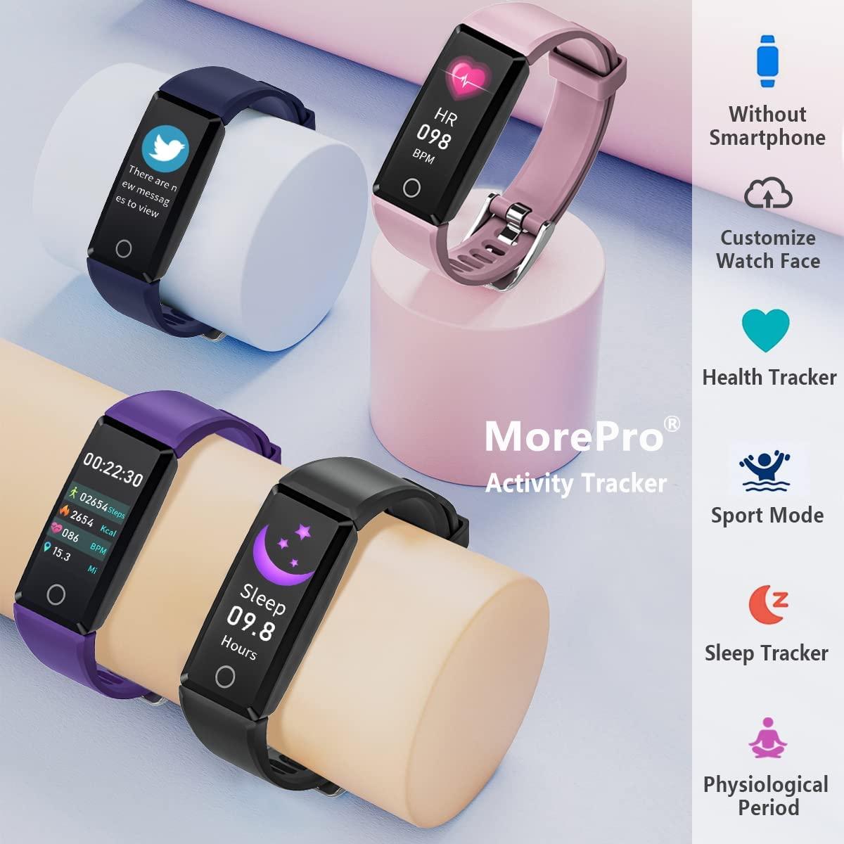 MorePro Slim Fitness Tracker with Blood Pressure Heart Rate
