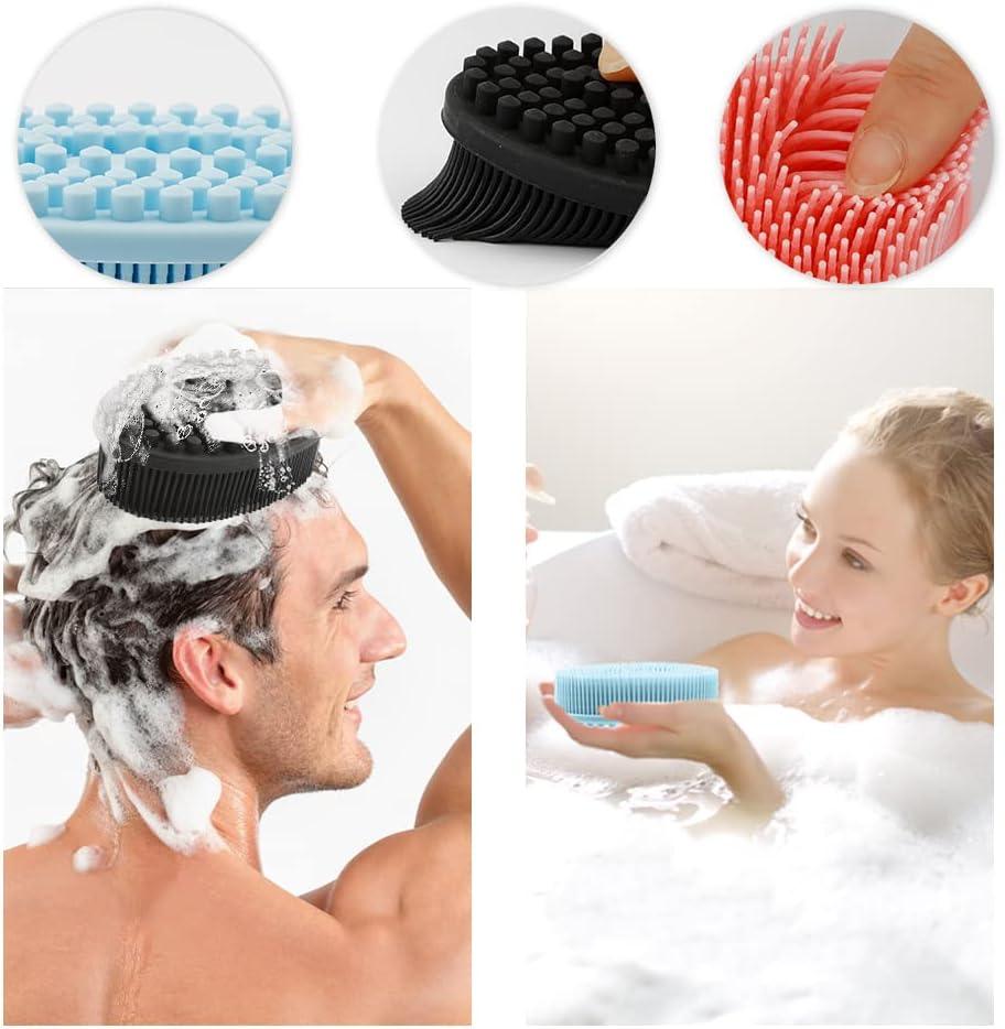 6 PACK SILICONE SPONGE SET. Scrubber Dish Washing Face clean