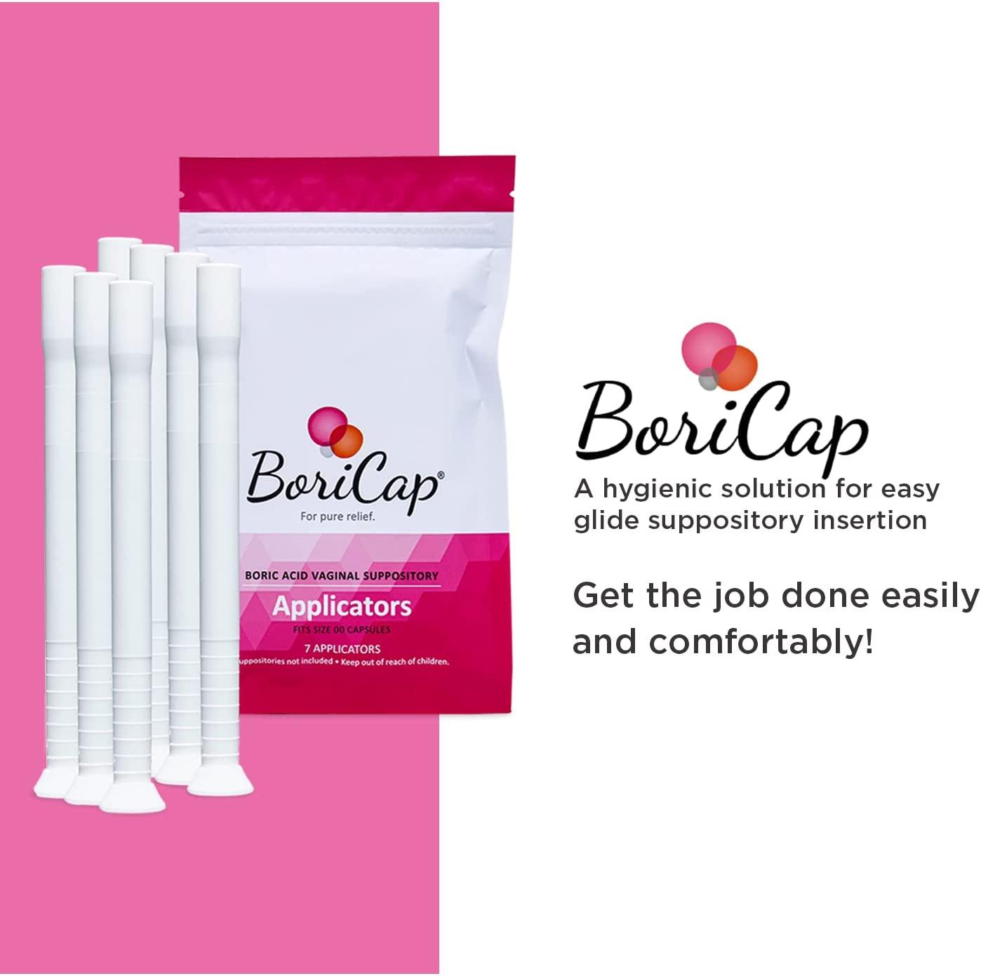 BoriCap Boric Acid Vaginal Suppository Applicators, 7 Applicators