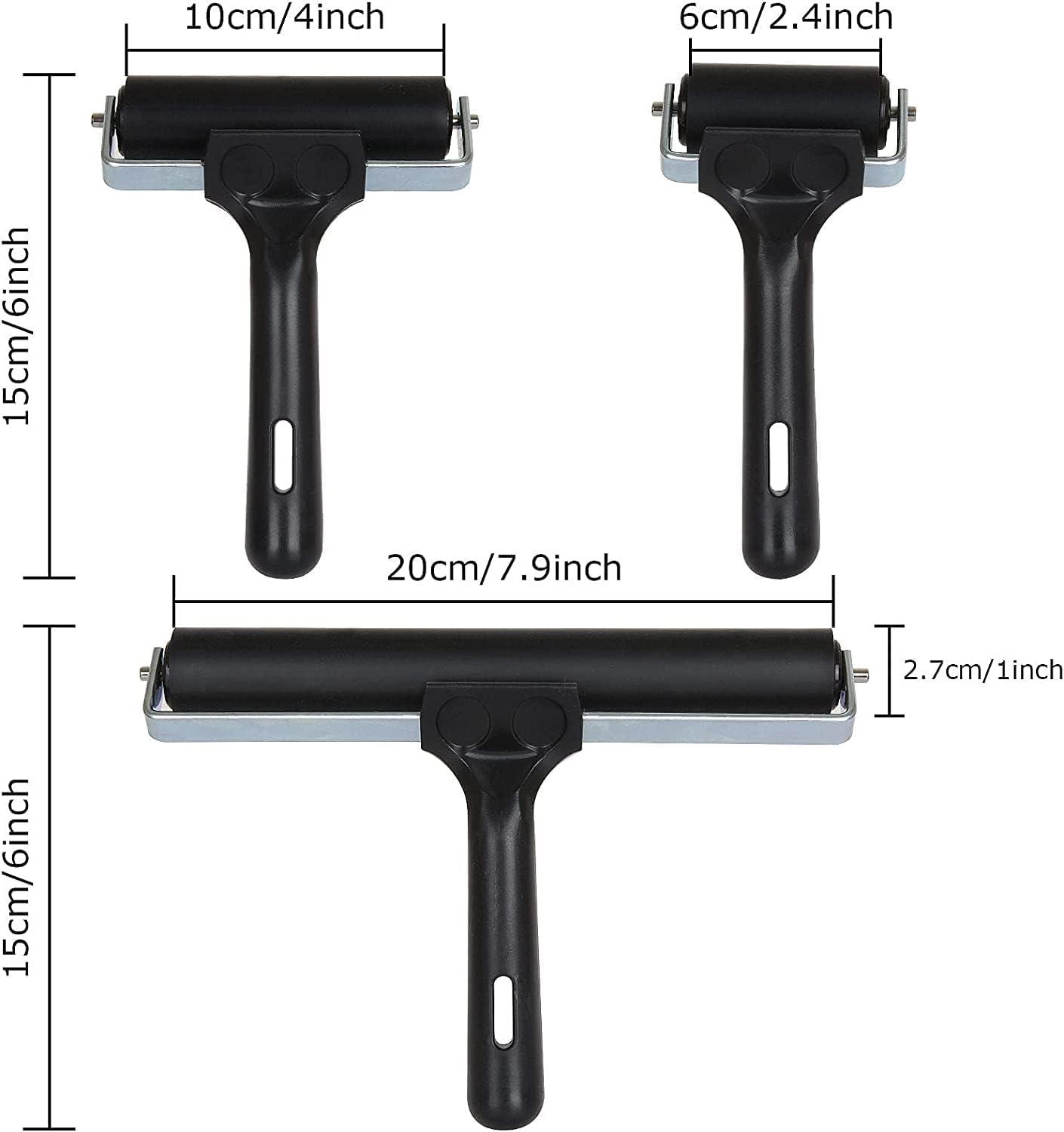 Printmaking Brayers 3 Pack Mihao Premium Brayer Rollers for Crafting