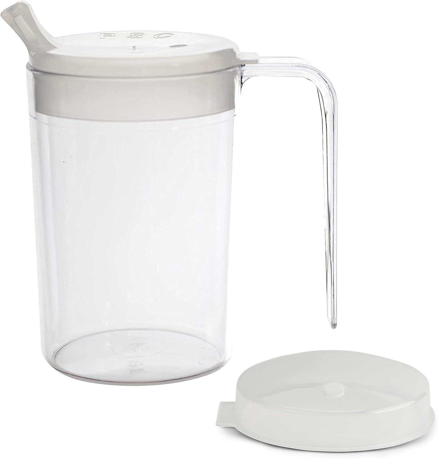 KMINA - Sippy Cup for Adults Non Spill, Two Handled Cup for Elderly, Non  Spill Cups for Elderly, Two…See more KMINA - Sippy Cup for Adults Non  Spill