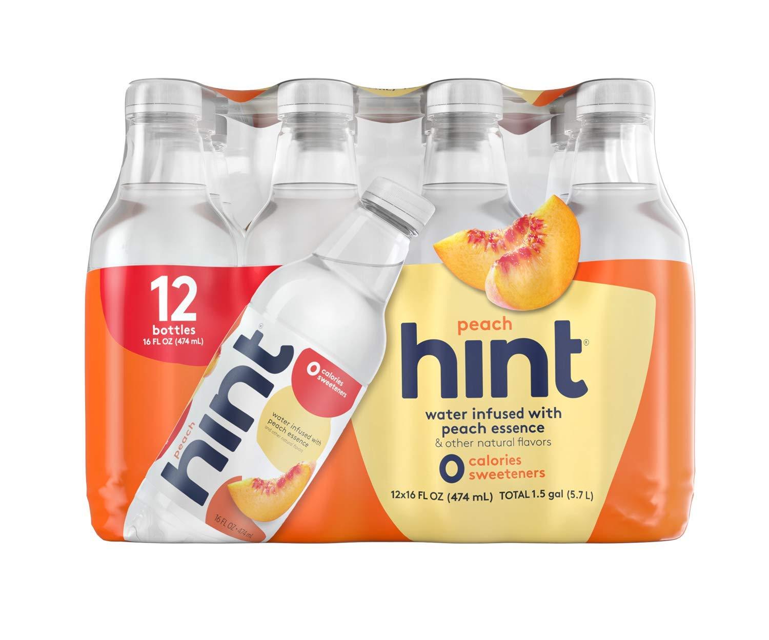 Hint Water Variety Pack and Hint Water Peach (Pack of 24), 3 Bottles