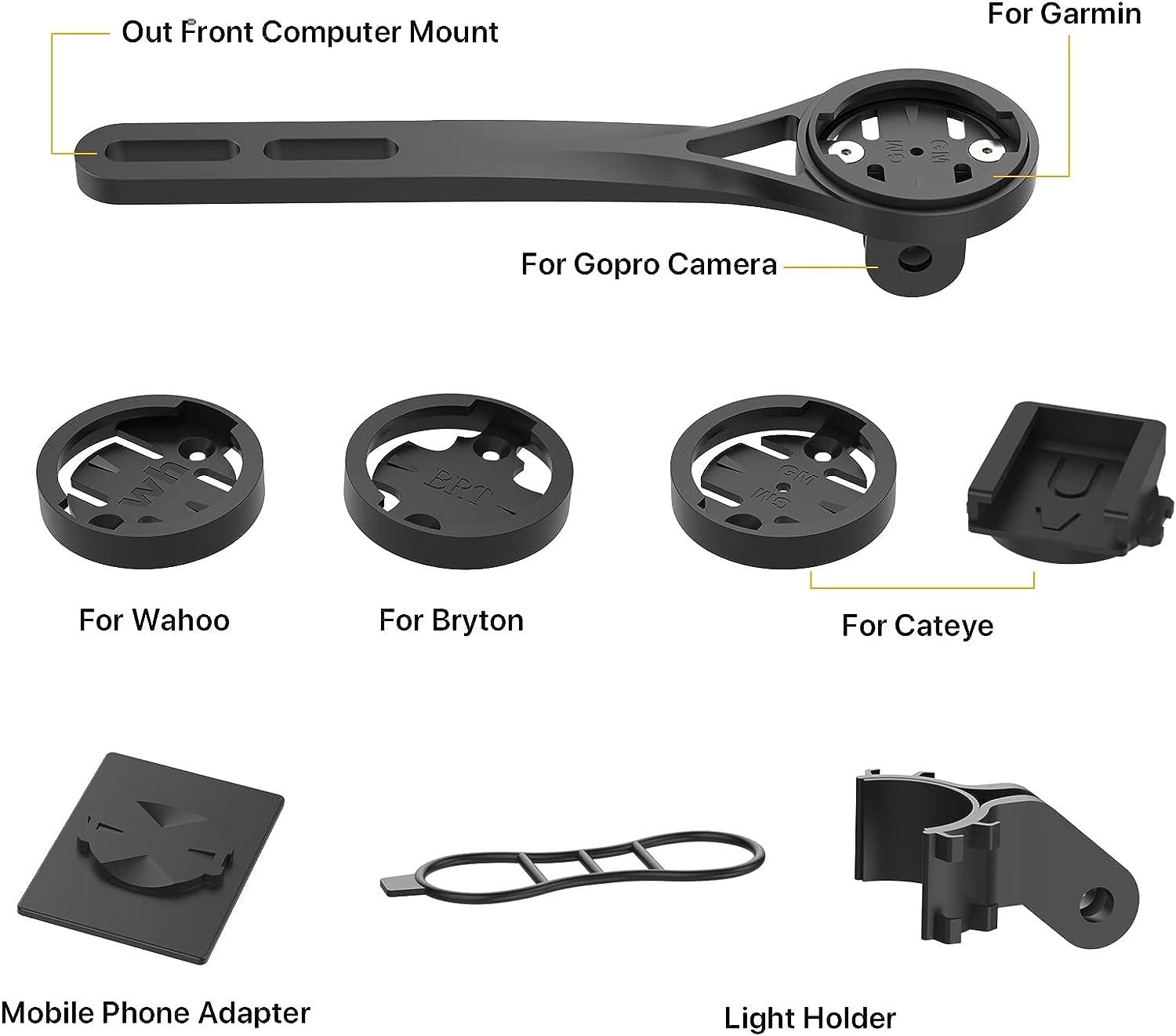 Bike Computer Mount Out Front Cycling Computer Mount for Road Bikes