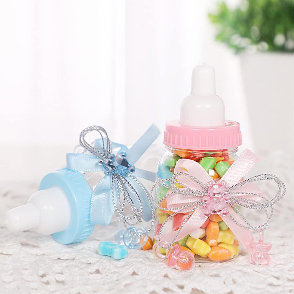 24Pcs Pink Baby Shower Feeding Bottle Candy Box Favors for Baby
