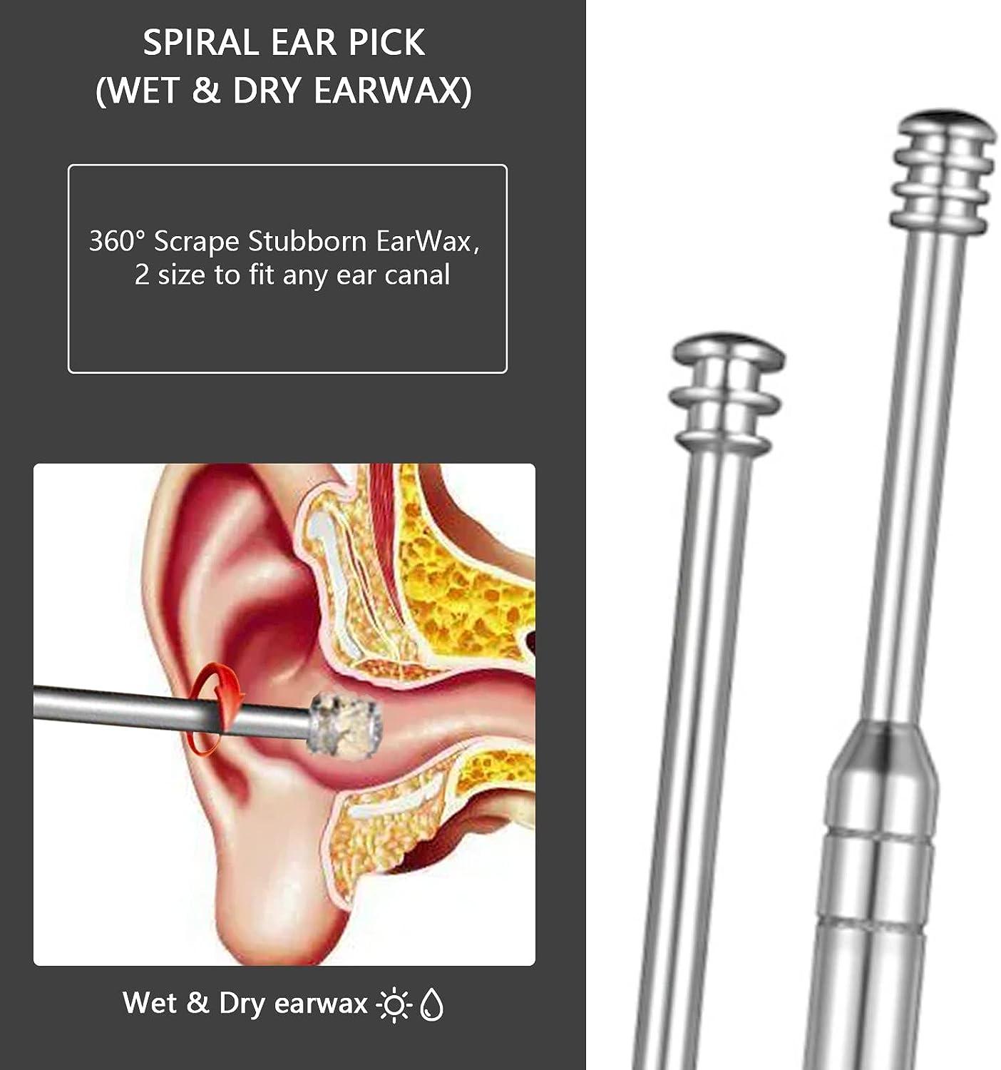 8 Pcs Ear Wax Removal Kit,Professional Double-Headed Ear Pick