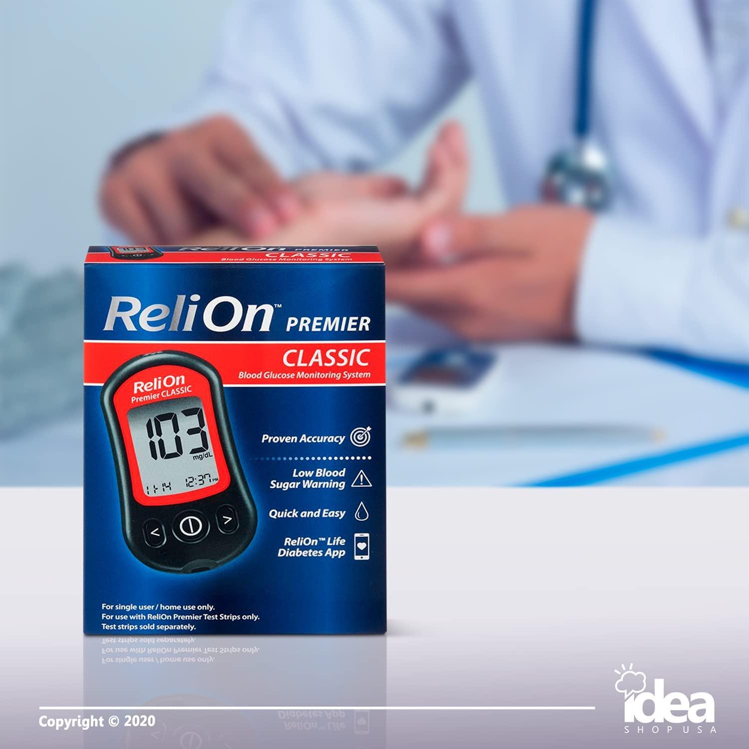 ReliOn Premier Classic Blood Glucose Monitoring System Bundle with