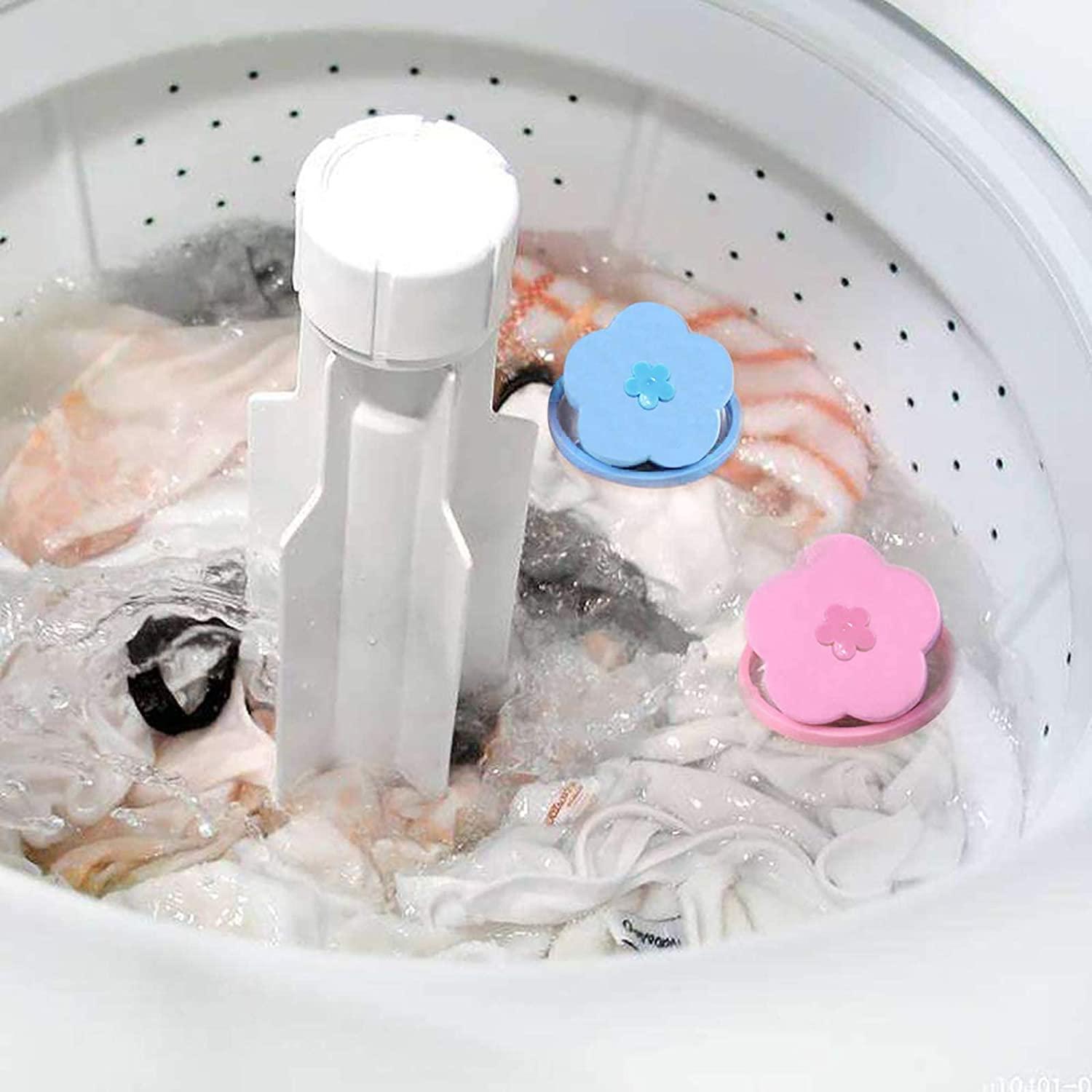 Hestya 4 Pieces Reusable Washing Machine Lint Catcher