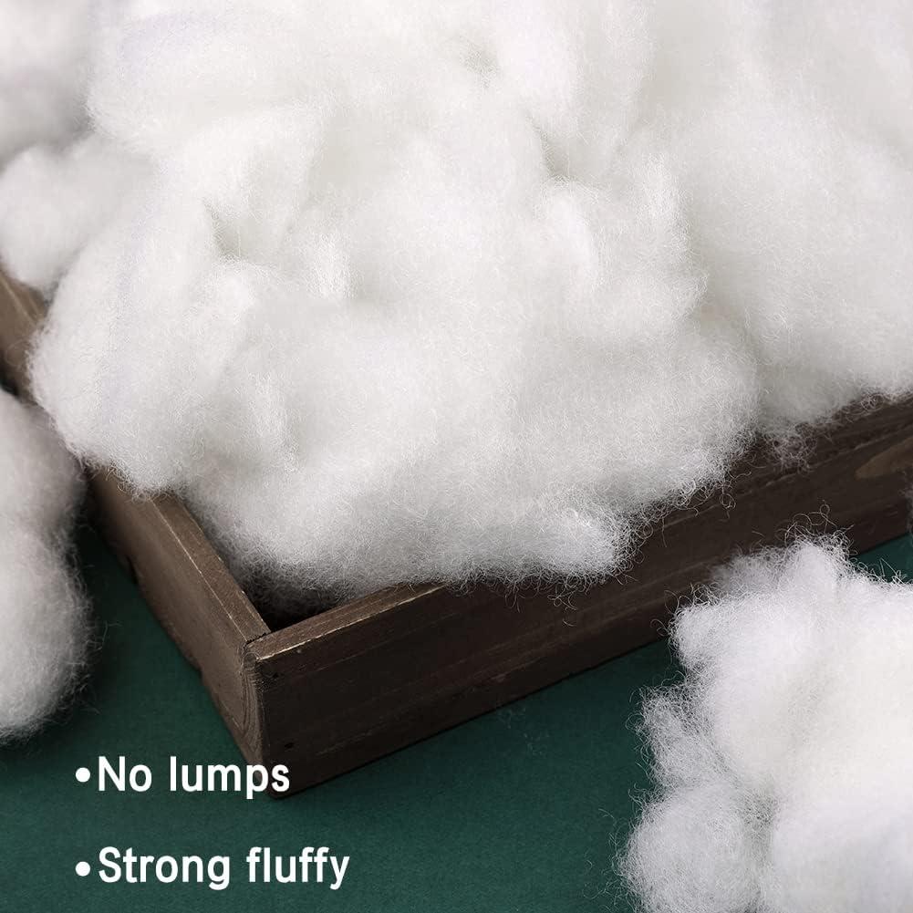 LOKUNN 100g/3.5oz Polyester Fiber Fill, Stuffing Pillow Filling Stuffing  Cushion Filling, Batting High Resilience Fill Fiber, Stuffing for Stuffed