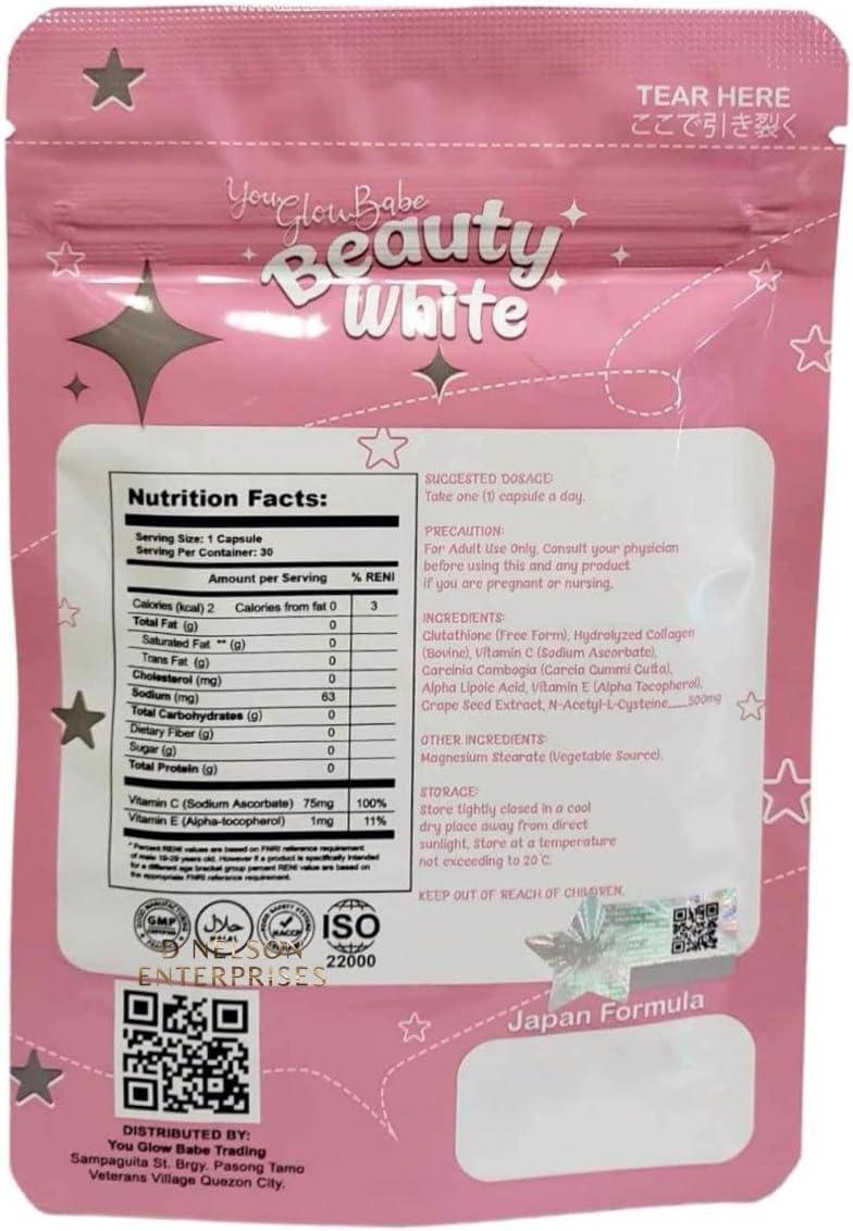 glow babe glutathione New packaging ❗ BEAUTY WHITE CAPSULE BY GLOW BABE Introducing BEAUTY WHITE  by You Glow Babe Main ✨🥵 Super trending neto until now, kaya wag kana  magpa-huli! 😍 •BENEFITS: •Make skin look main image 0