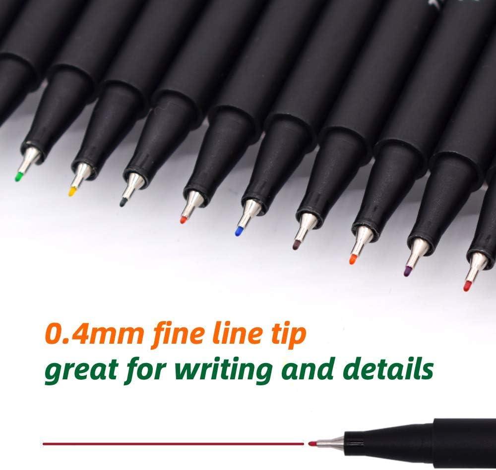 TWOHANDS Journal Pens Colored Planner Pens Fine Tip Pens Fineliner
