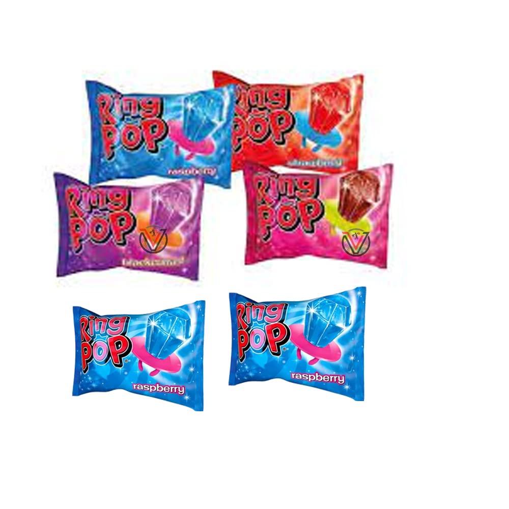 Bazooka Ring Pop Individually Wrapped Lollipop 15g | Fruit flavor hard ...
