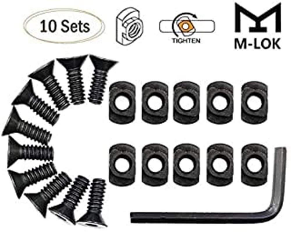 GOTICAL MLok Replacement Screws mlok Rail T Nut Replacement 8 Screws