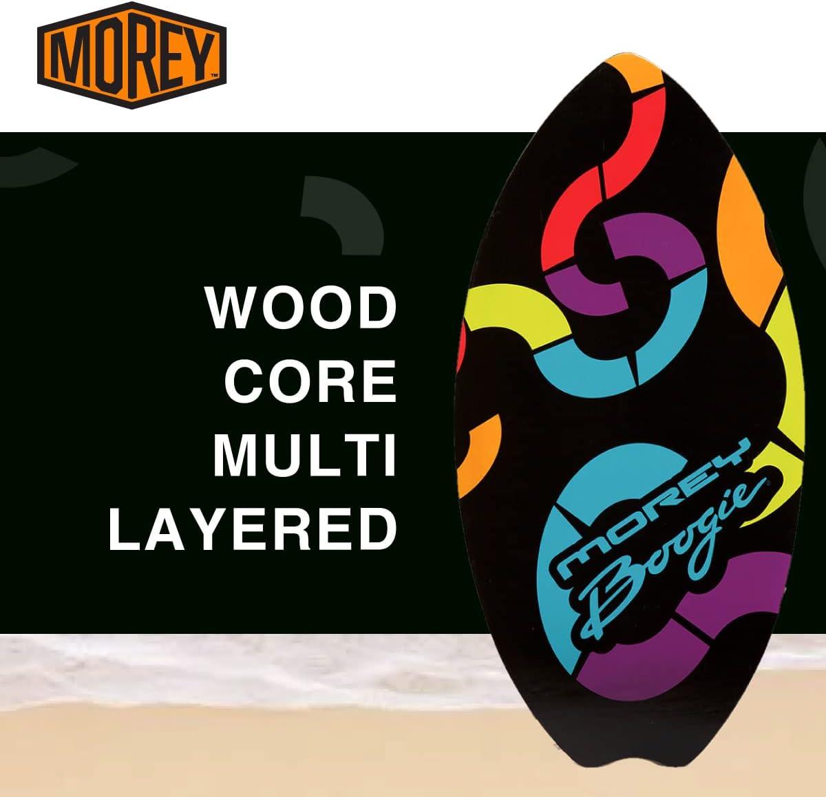 Morey 37.5" Wood Skimboards Wooden Skim Board with Grip Pad for Kids