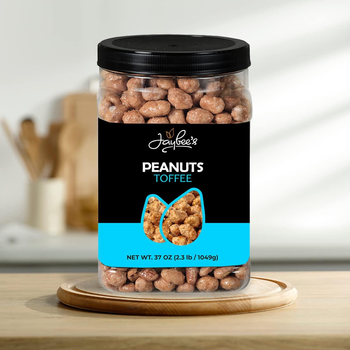 Toffee Peanuts 37 oz Reusable Container Candied Covered Coated