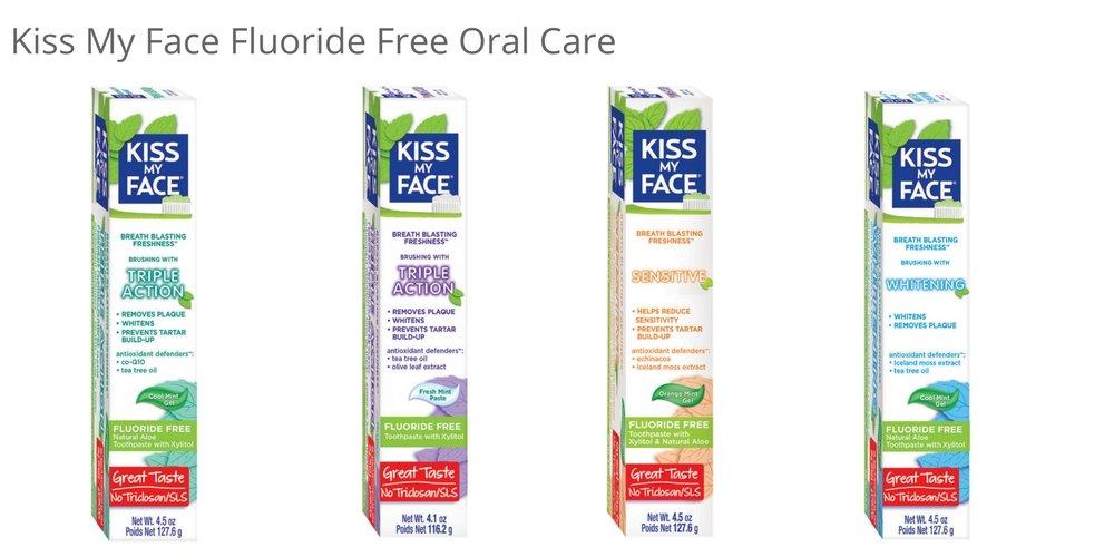 Kiss My Face Triple Action Gel Fluoride Free Toothpaste 4.5oz (3 Pack ...
