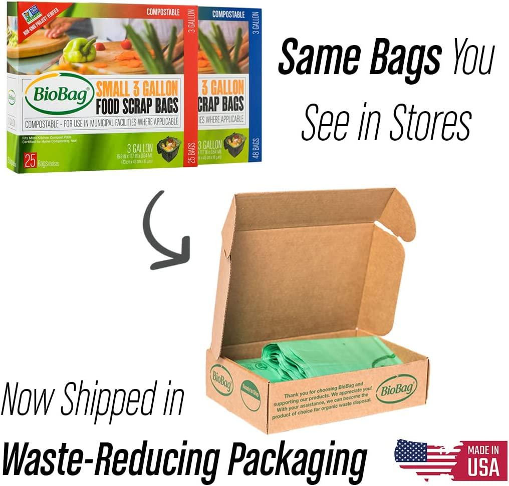 BioBag (USA), The Original Compostable Bag, 3 Gallon, 100 Total Count