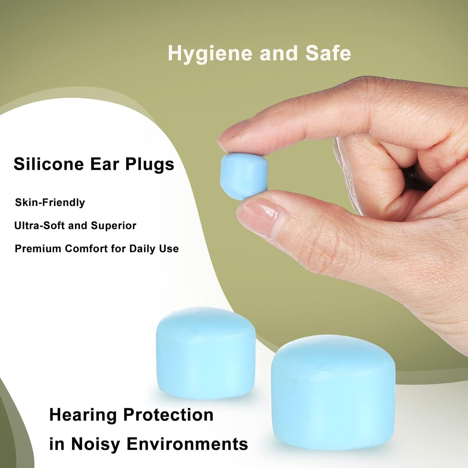Ear Plugs For Sleeping - 16 Pack Noise Cancelling Silicone EarPlugs, Reusable - View #7