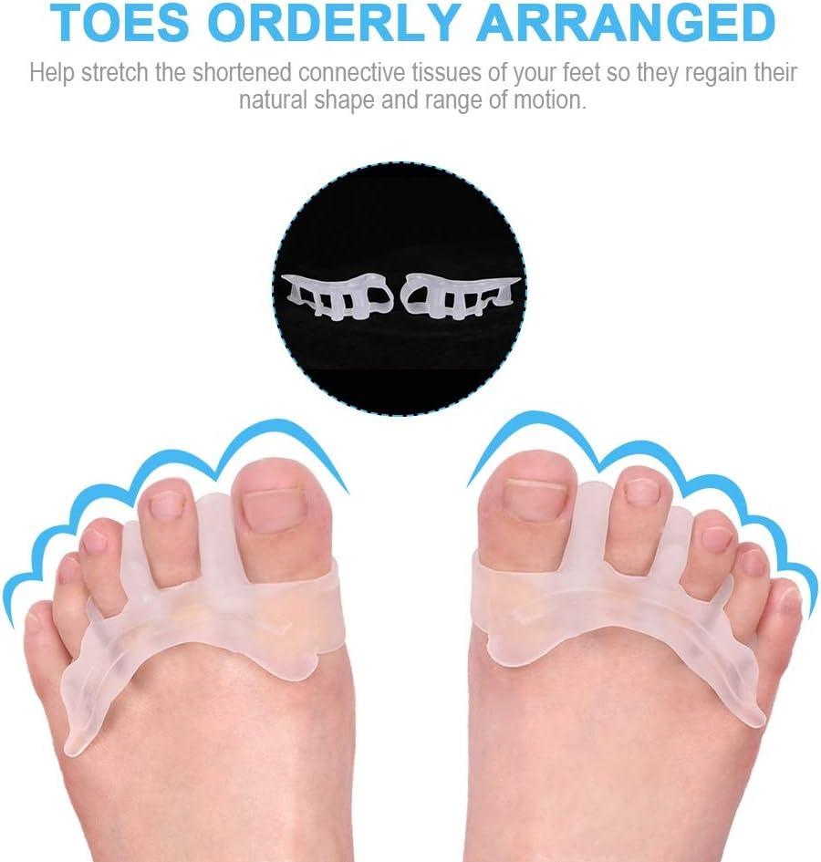 Toe Separator and Protectors Gel Toe Separators for Overlapping Toe Curled Pinky Toes Separate