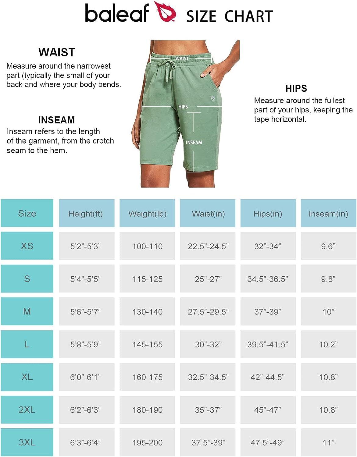 BALEAF Women's Bermuda Shorts Long Cotton Casual Summer Knee Length Pull On  Lounge Walking Exercise Shorts with Pockets Large Soft Knee Length-loden  Frost