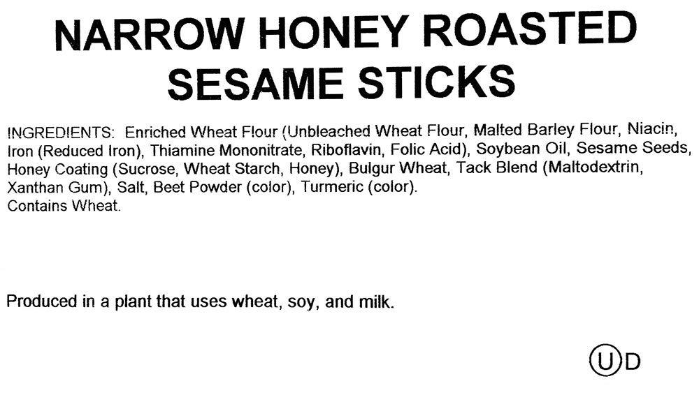 SweetGourmet Honey Roasted Sesame Sticks Healthy Snack 2 Pounds