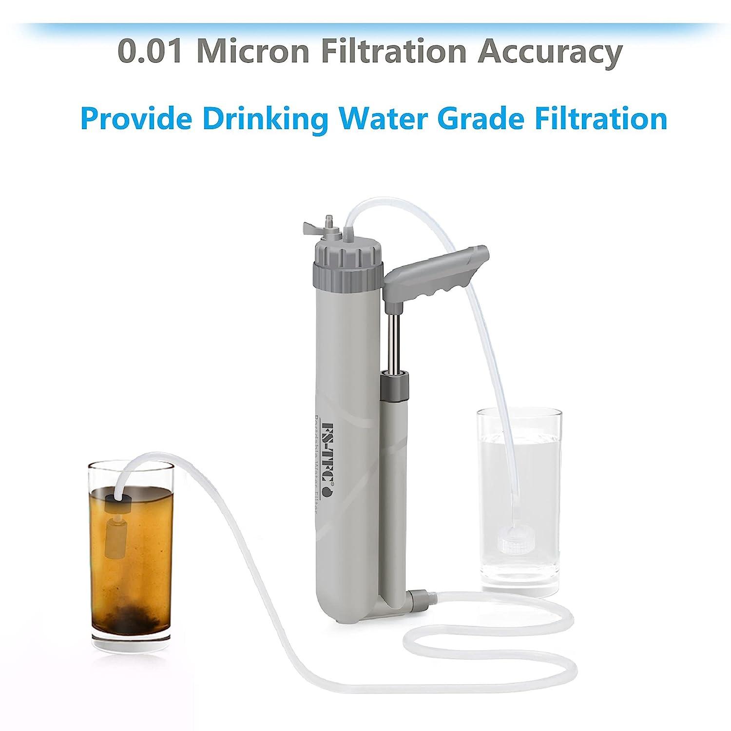 Purificateur D'eau Portable First Need – Système De Filtre Et Pompe (neuf)