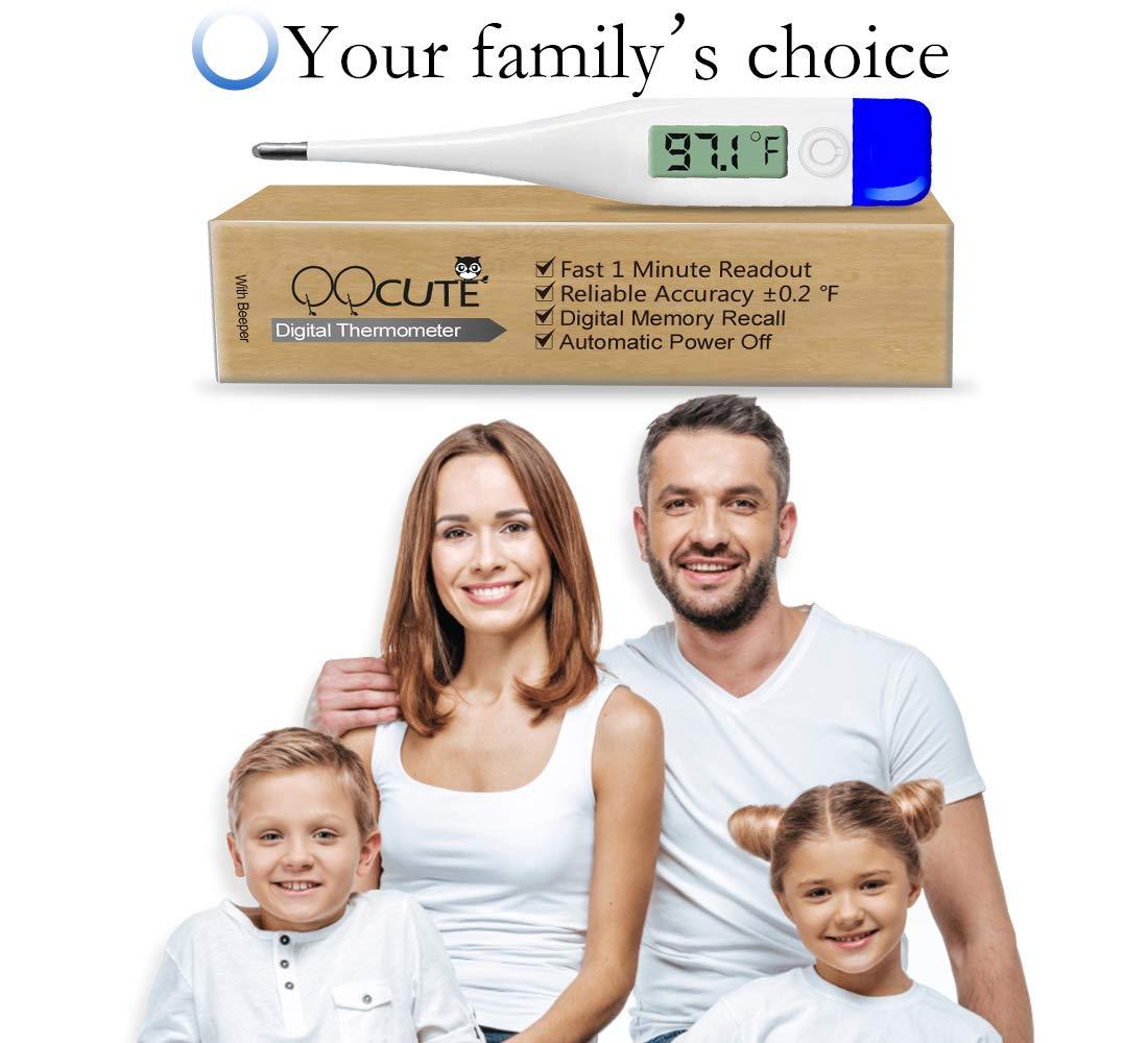 QQcute Digital Body Thermometer Clinical Basic Thermometer with