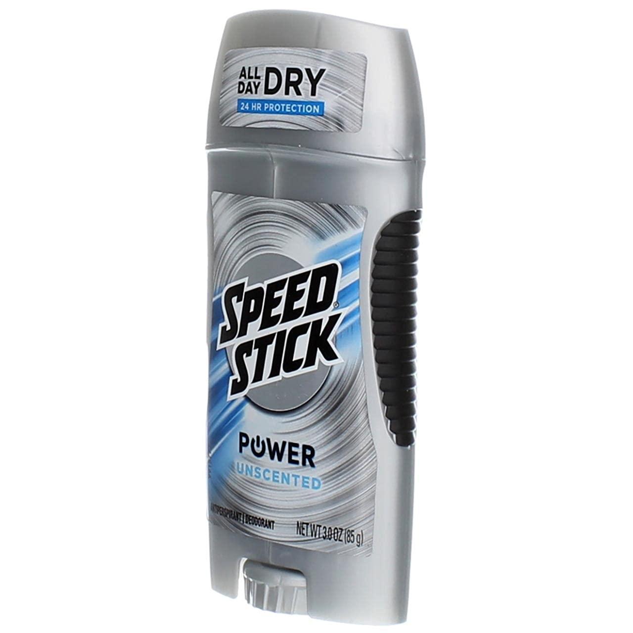 Speed Stick Power AntiPerspirant Deodorant Unscented 3 oz (Pack of 5)