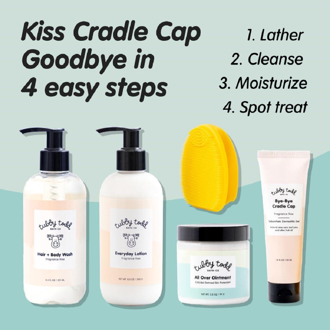 Tubby Todd Baby Cradle Cap Solution Bye-Bye Cradle Cap Kit Gel