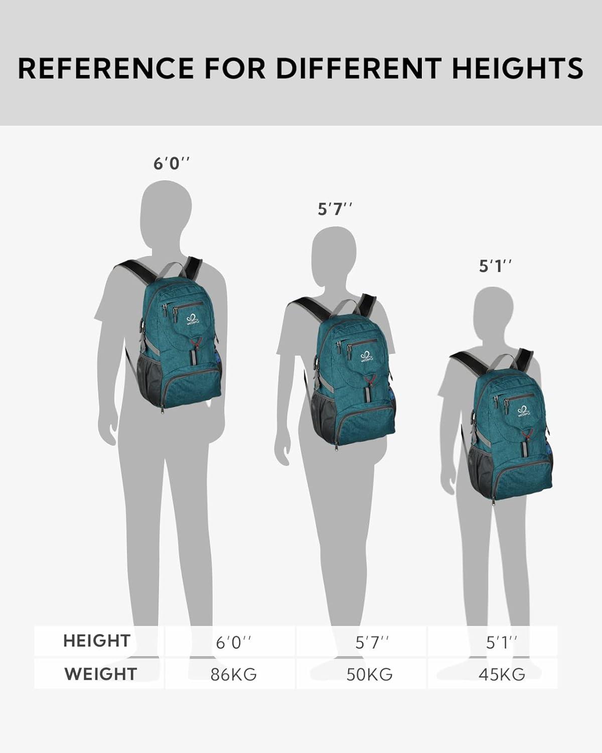 WATERFLY 20L Packable Backpack - Ultralight Foldable Daypack for Travel,  Hiking & Camping - A-teal Blue - Men's and Women's | Buy Now with Express  International Delivery | GoSupps.com