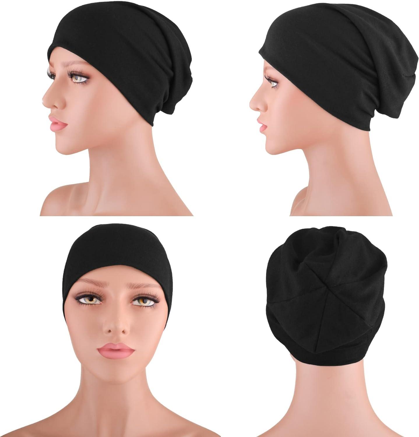4 Pieces Slouchy Beanie Hat Sleeping Cap Baggy Skull Knit Sleeping - View #11
