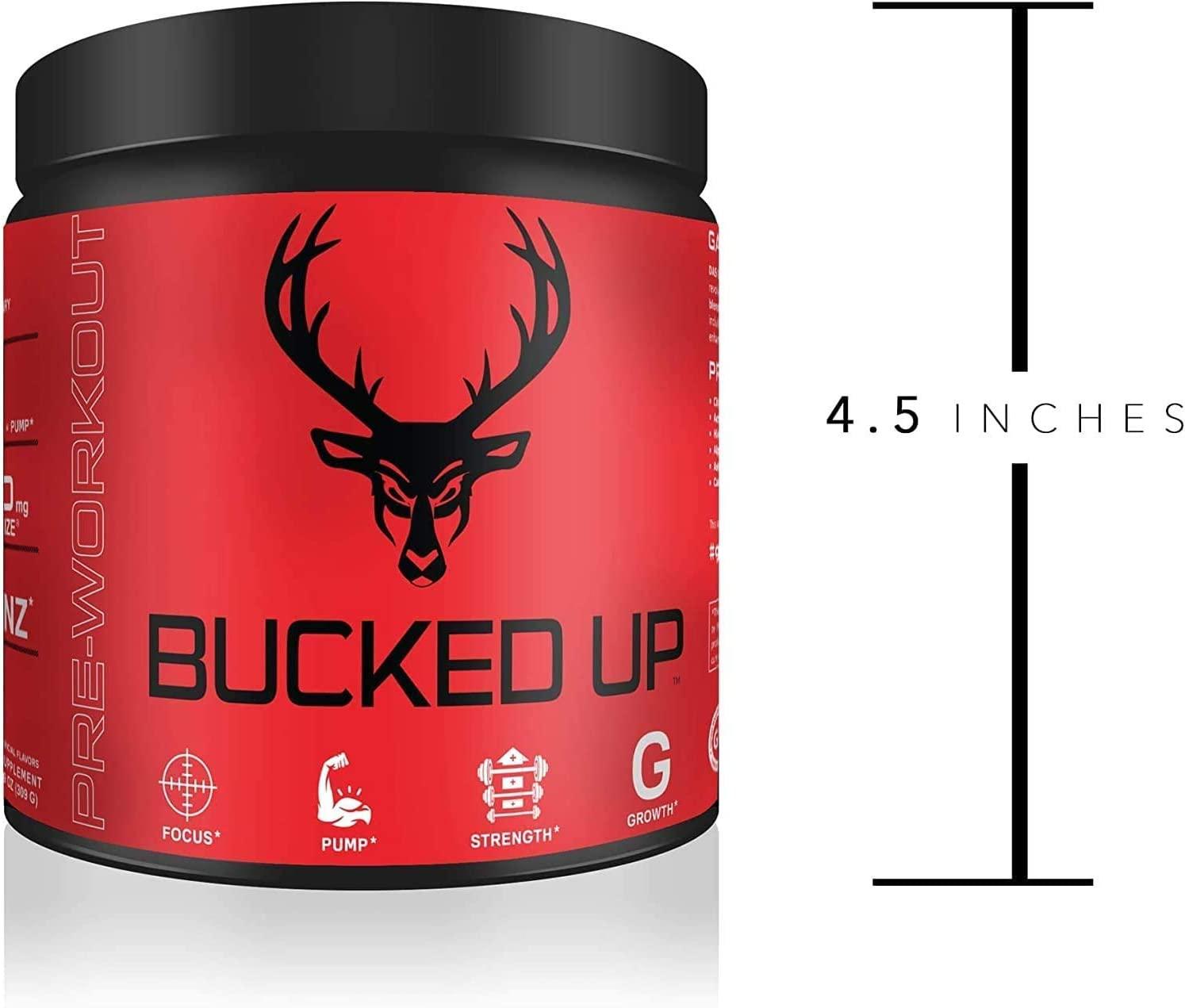 Bucked Up Woke HIGH STIM Pre Workout Best Tasting Focus