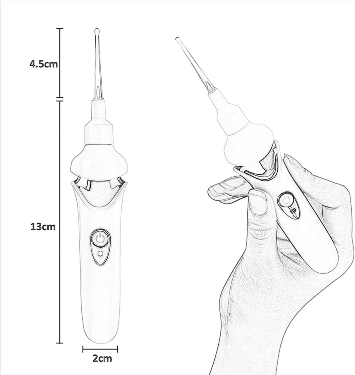 Silicone Ear Scoop Vacuum Cleaner Earwax Removal Tool Ear Cleaner Kit