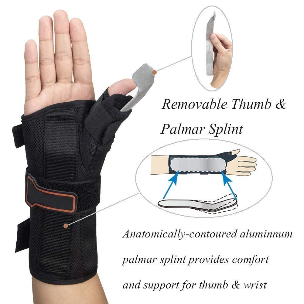 Wrist Brace Thumb Spica Splint for De Quervains Tenosynovitis