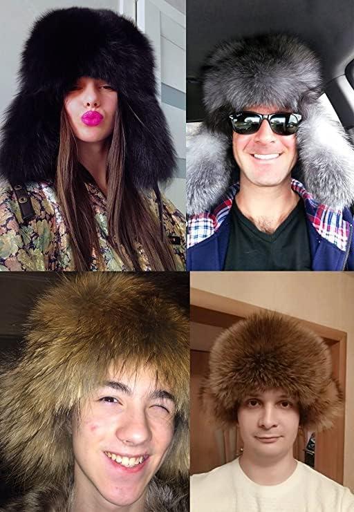 Unisex Winter Ushanka Trooper Hat with Ear Flap Chin Strap