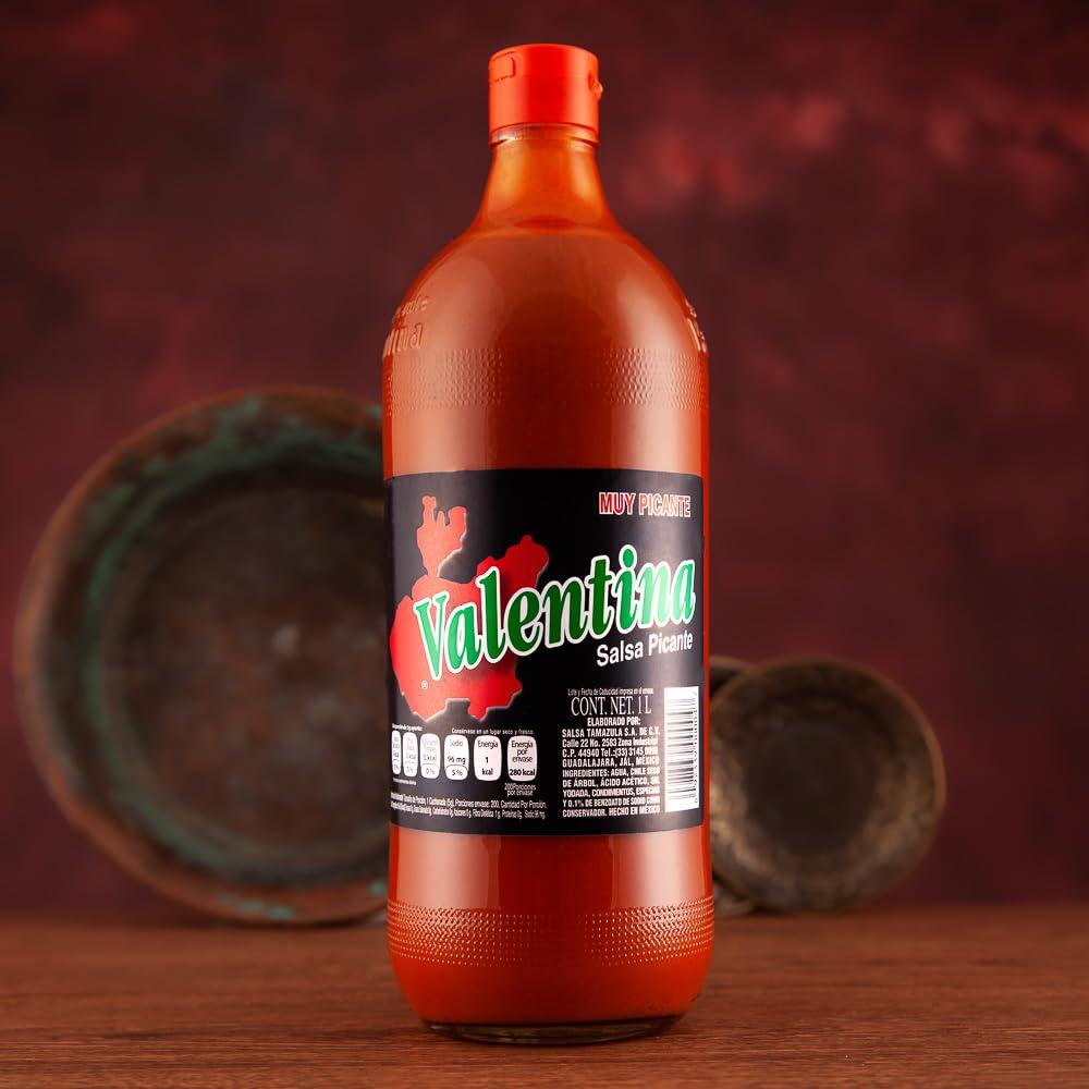 Salsa Valentina "Muy Picante" Mexican Extra Hot Sauce (Black Label) 1ltr