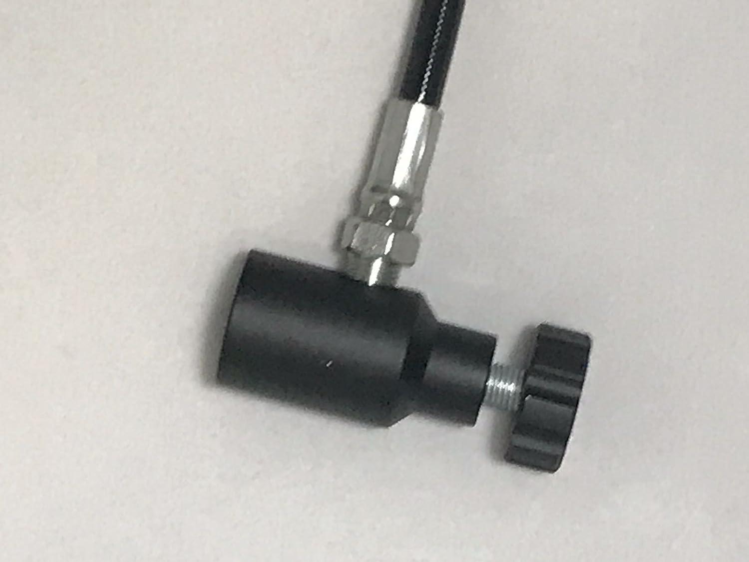 WaveToGo Paintball Remote Line Coil with Slide Check Black