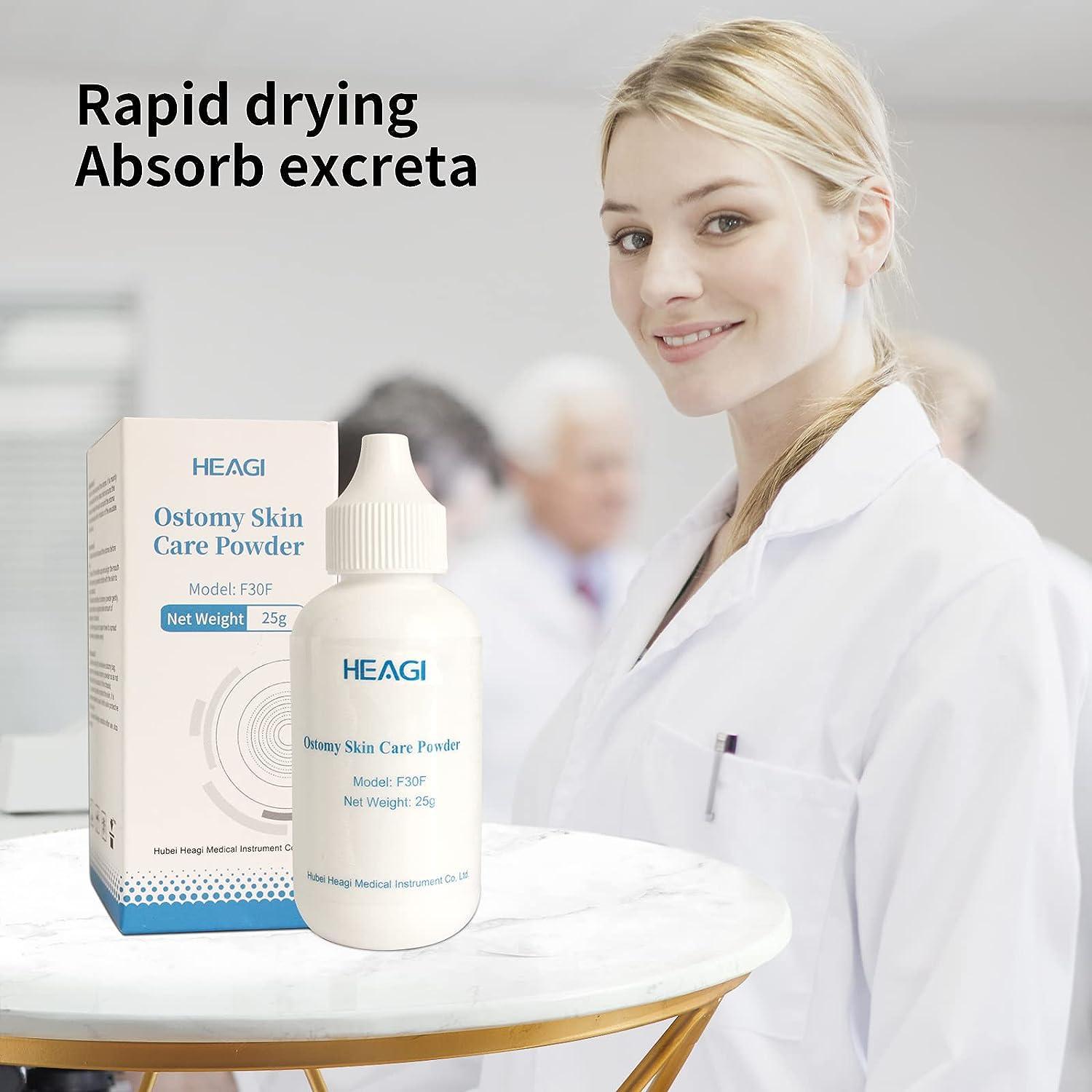 Heagimed Stoma Powder, Ostomy Skin Care Powder, Protects Skin Keep Dry