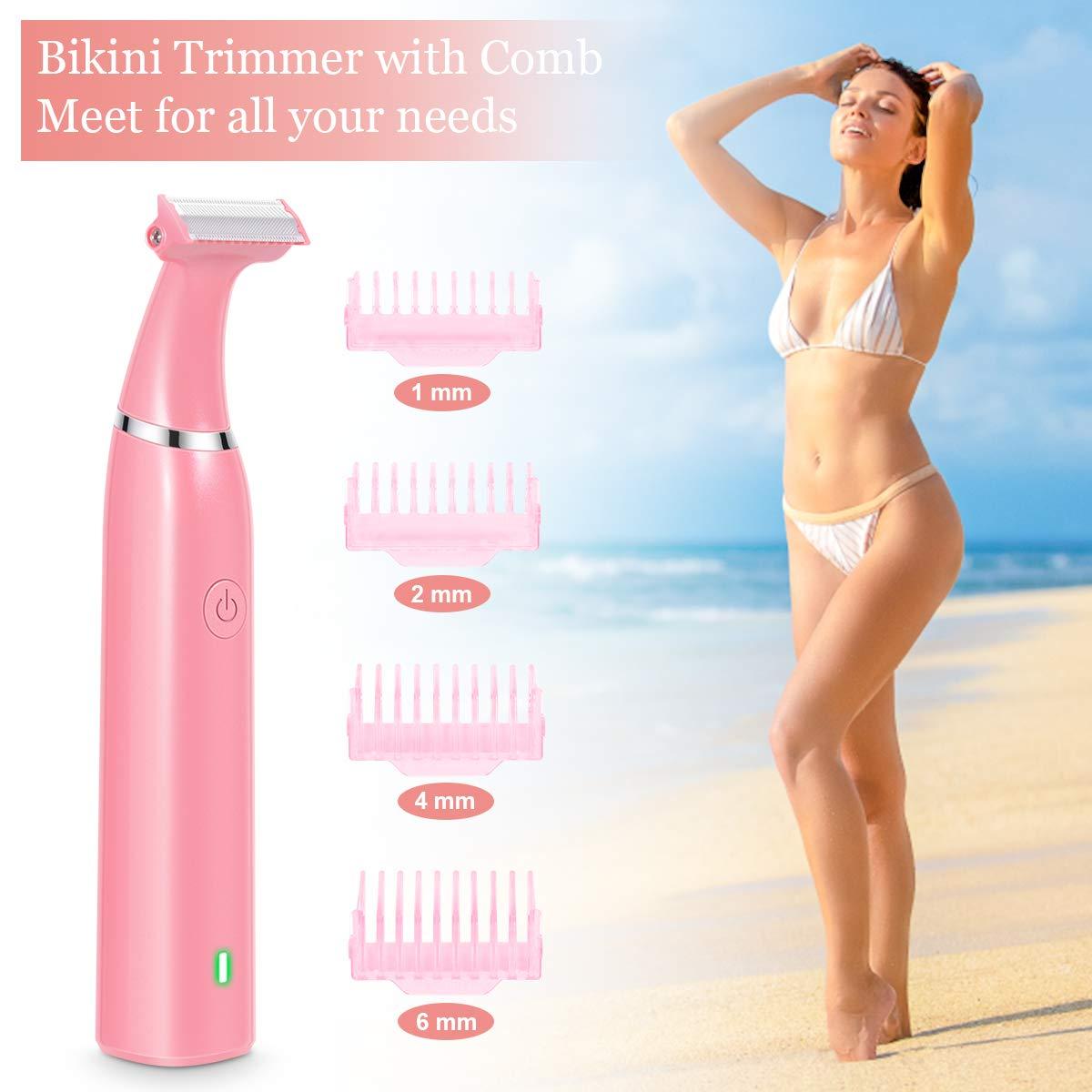 Electric Razors for Women, RenFox Bikini Trimmer Electric Shaver for