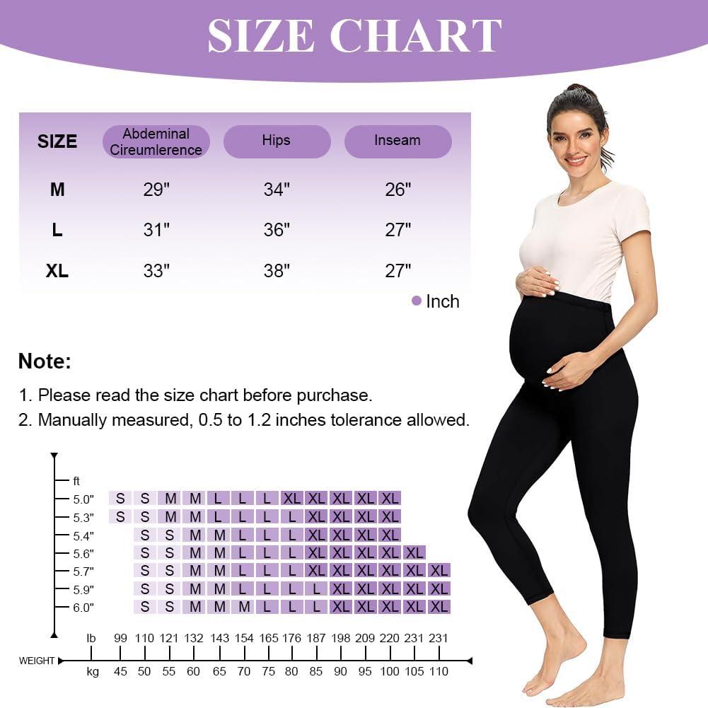 Adjustable Big Size Maternity Leggings Pregnant Women Soft High Elastic  Waist Pants