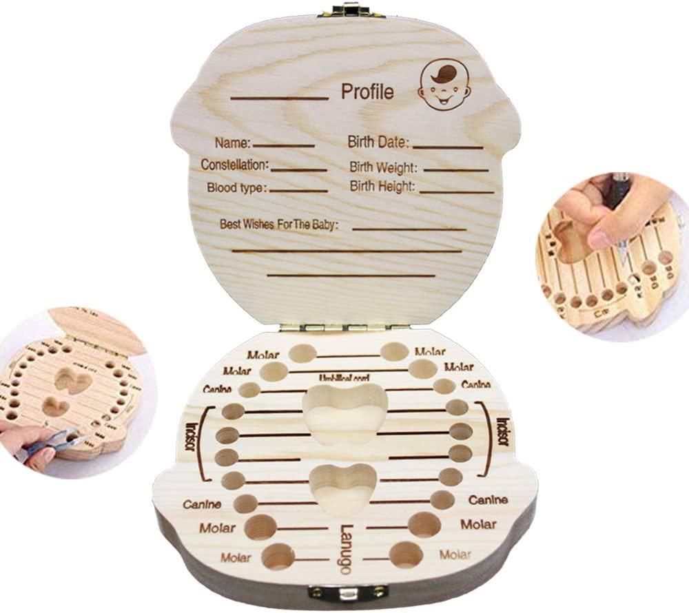 OYEFLY Baby Tooth Box,Cute Children Tooth Container Personality Baby